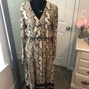 Python Print Midi Dress